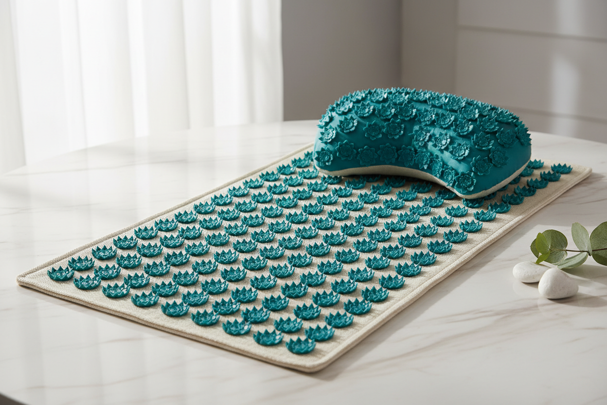 Acupressure Mat & Pillow Set – Back & Neck Pain Relief