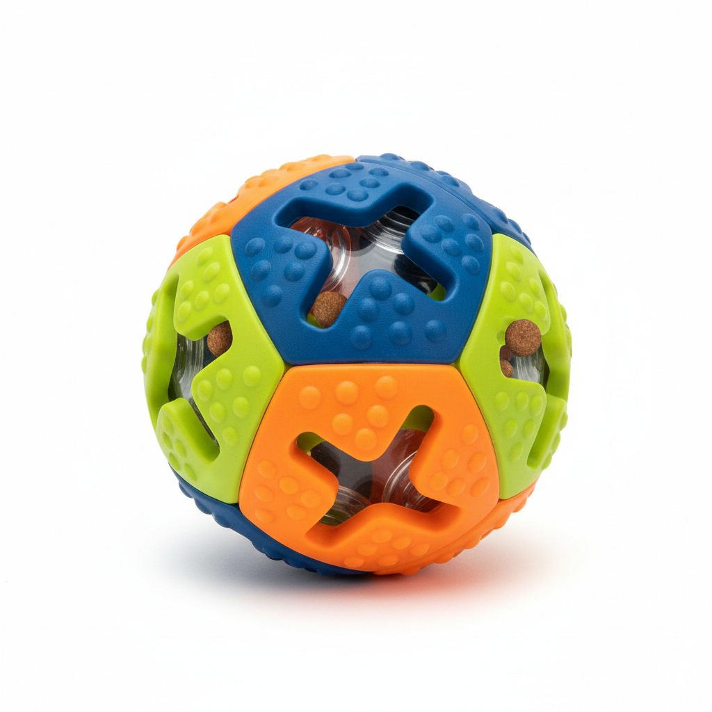 Dog Treat Dispenser Toy – Interactive IQ Puzzle Ball
