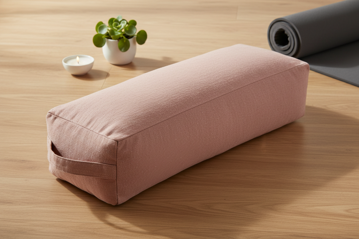 Meditation & Yoga Bolster Pillow – Rectangular, Cotton