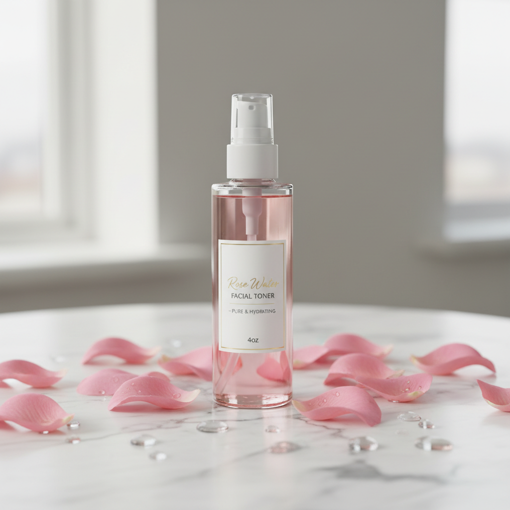 Rose Water Facial Toner – Pure & Hydrating, 4oz