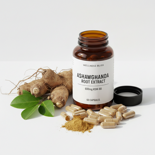 Ashwagandha Root Extract Capsules – 600mg KSM-66