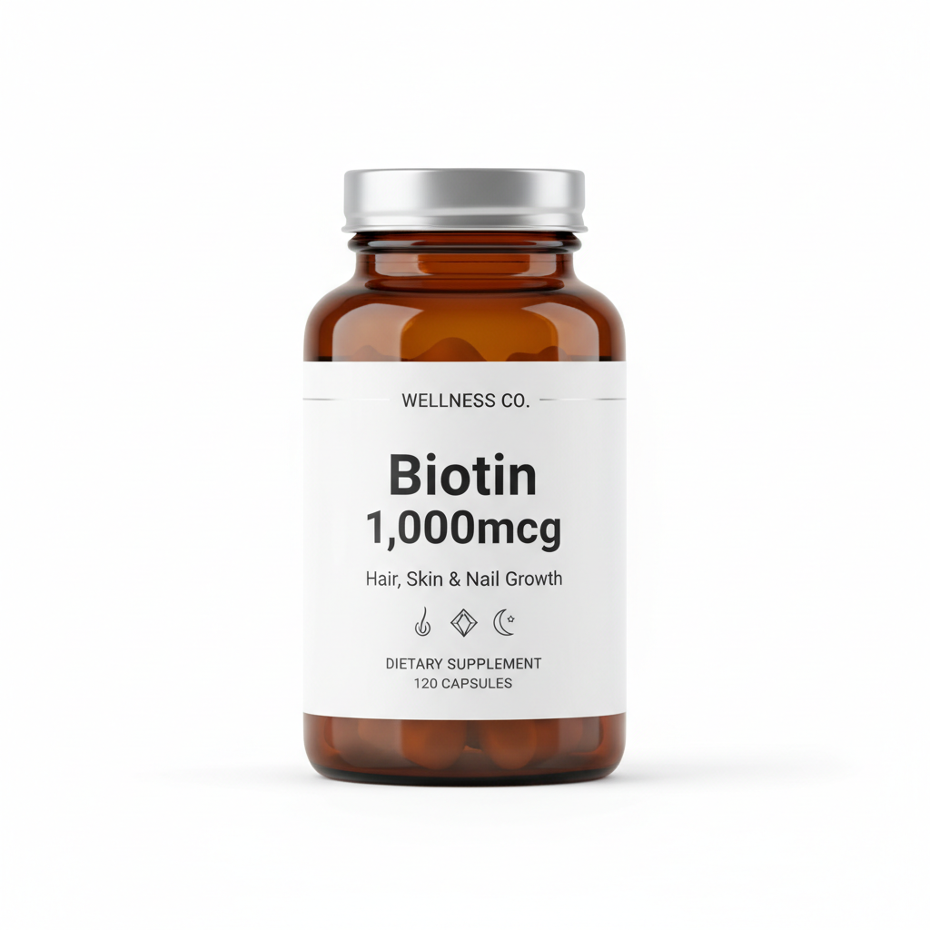 Biotin 10,000mcg – Hair, Skin & Nail Growth