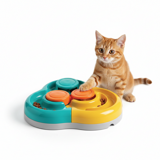 Cat Interactive Puzzle Feeder – Slow Feed & Mental Stimulation