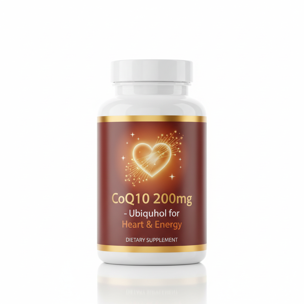 CoQ10 200mg – Ubiquinol for Heart & Energy