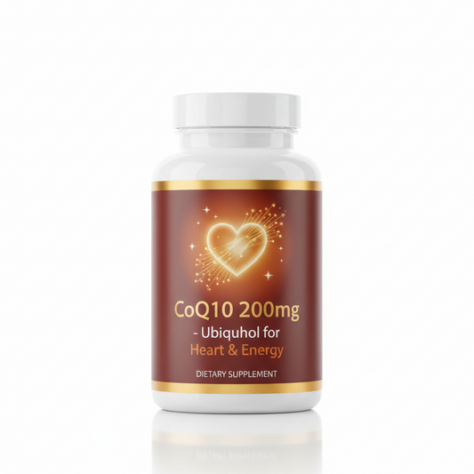 CoQ10 200mg – Ubiquinol for Heart & Energy