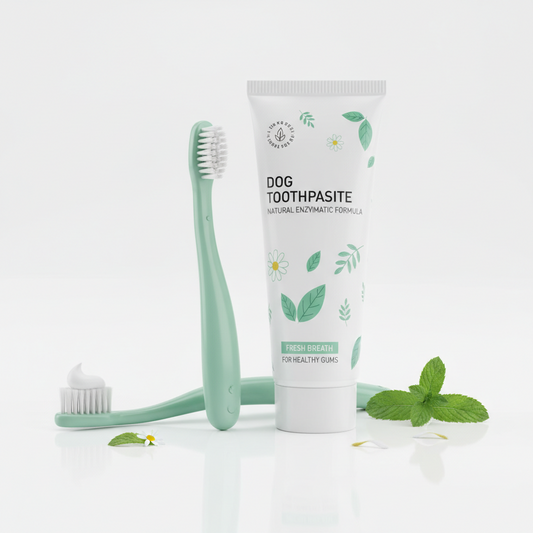 Dog Toothbrush & Toothpaste Kit – Natural Enzymatic Formula