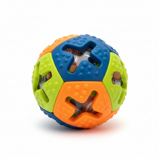 Dog Treat Dispenser Toy – Interactive IQ Puzzle Ball