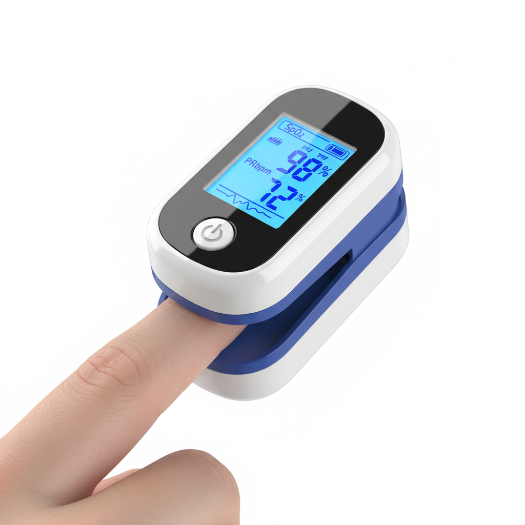 Fingertip Pulse Oximeter – Blood Oxygen & Heart Rate Monitor