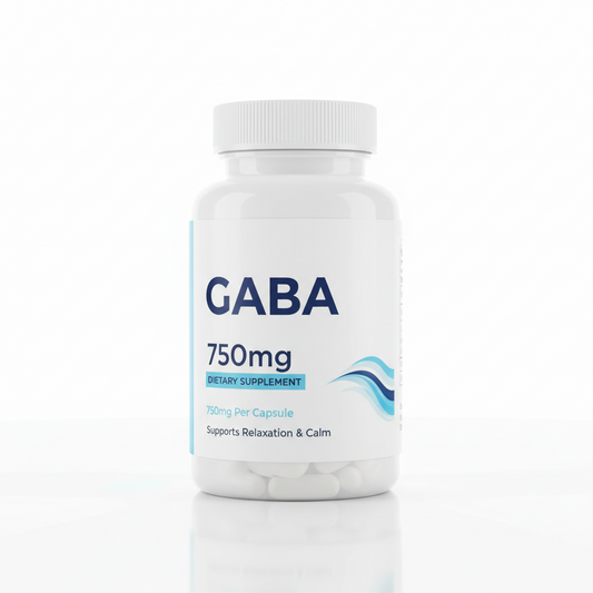 GABA 750mg – Calm, Relaxation & Sleep Support