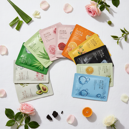 Hydrating Facial Sheet Mask Set – 10-Pack Variety