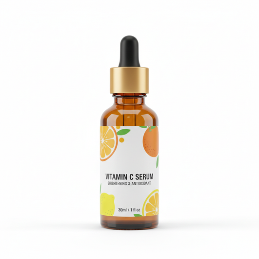 Brightening Vitamin C Serum amber dropper bottle