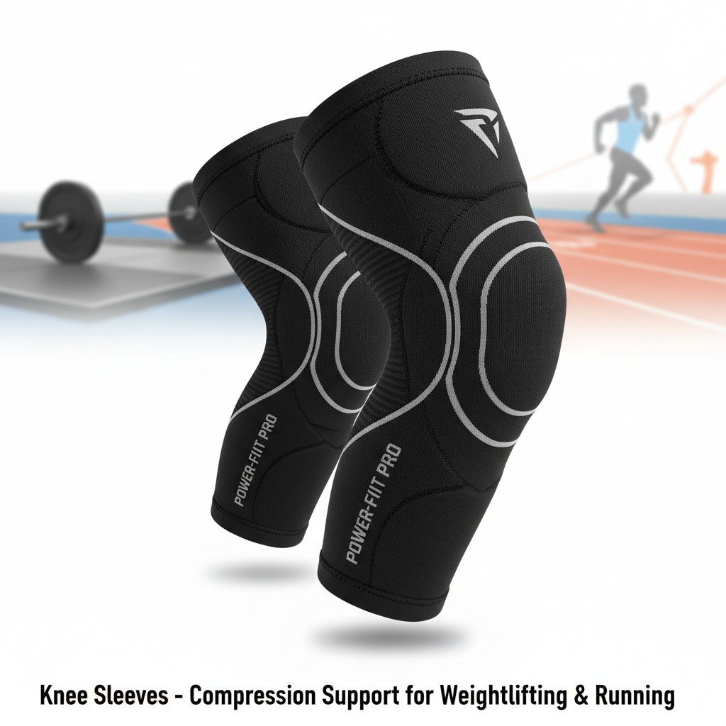 Knee Sleeves – Compression Support for Weightlifting & Running
