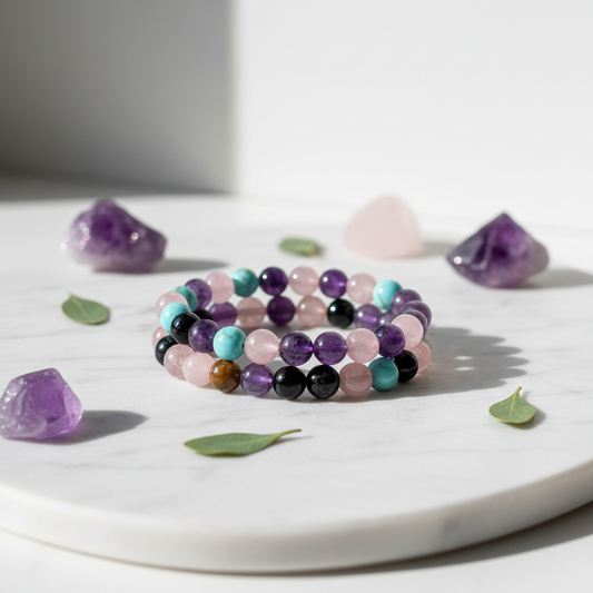 Natural Stone Beaded Bracelet – Healing Crystal