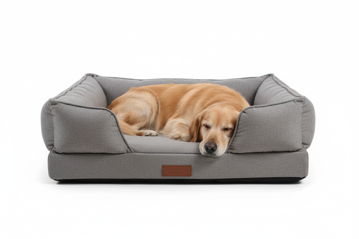 Orthopedic Dog Bed – Memory Foam, Washable Cover