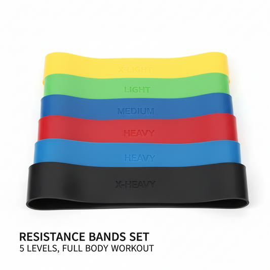 Resistance Bands Set – 5 Levels, Full Body Workout