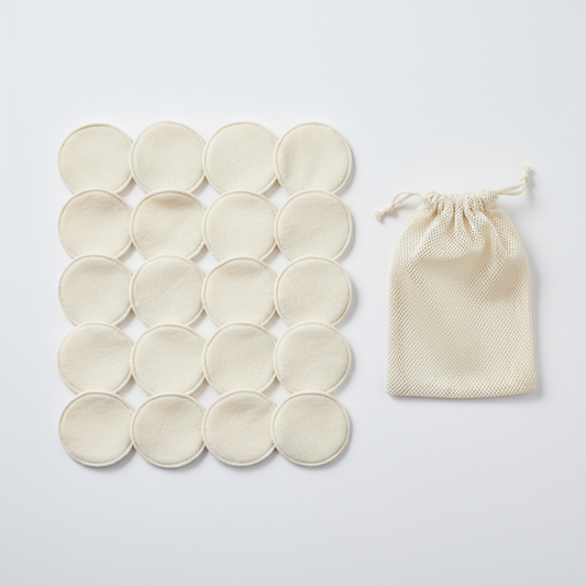 Reusable Makeup Remover Pads – Set of 16 with Laundry Bag