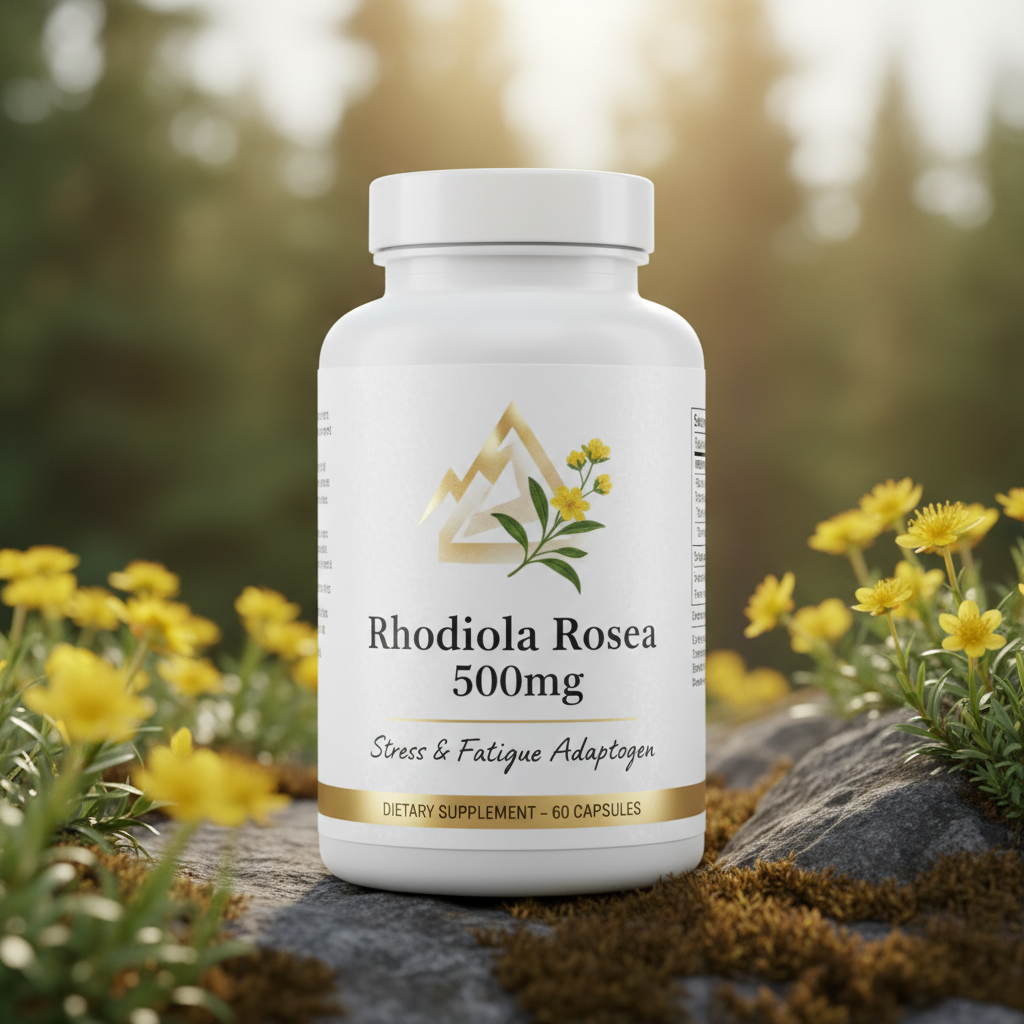 Rhodiola Rosea 500mg – Stress & Fatigue Adaptogen