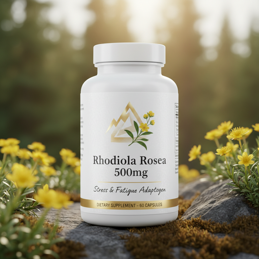 Rhodiola Rosea 500mg – Stress & Fatigue Adaptogen