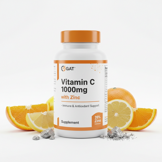 Vitamin C 1000mg with Zinc – Immune & Antioxidant Support